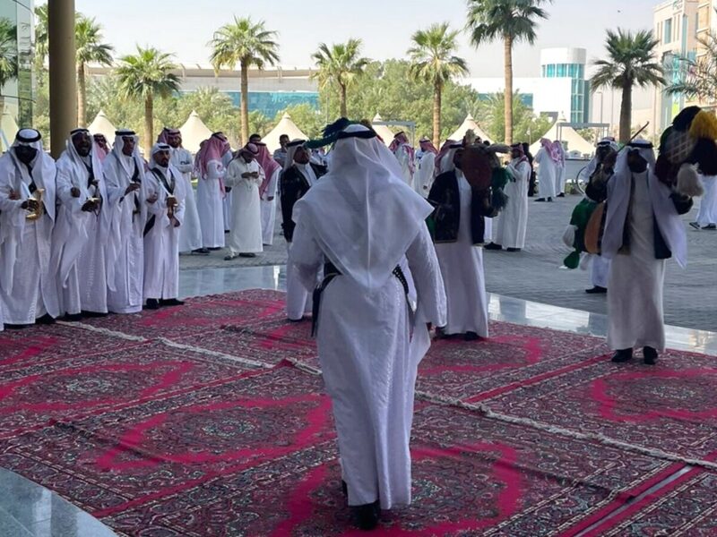 عرضة سعودية في استقبال فعالية